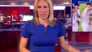 FUNNY BBC accidentally shows womans breasts during News at Ten [upl. by Amrak625]