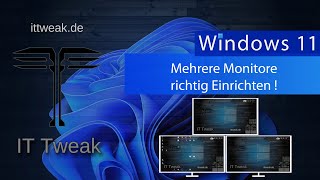 Windows 11  Mehrere Monitore richtig einrichten  Die wichtigsten Einstellungen  Multi Setup [upl. by Nosa]