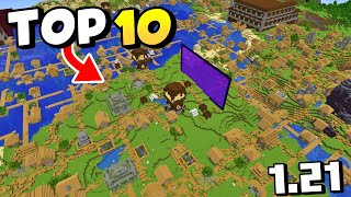 🔥 TOP 10 BEST Seeds for NEW Minecraft 121 [upl. by Ellyn]