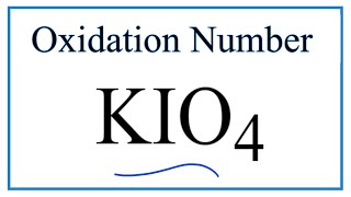 How to find the Oxidation Number for in KIO4 Potassium periodate [upl. by Waldon]