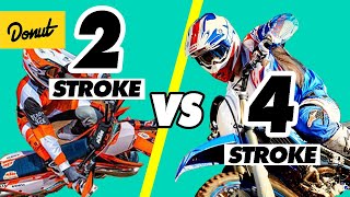 2 STROKE vs 4 STROKE ENGINES  How it Works  SCIENCE GARAGE [upl. by Eenalem]