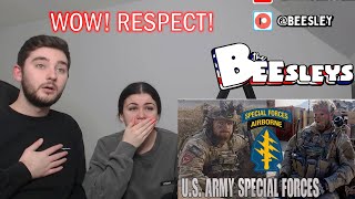 BRITISH COUPLE REACTS  US Army Special Forces  Green Berets  Quiet Professionals WOW [upl. by Ahsienat]