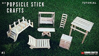 DIY Popsicle Stick Crafts Tutorial [upl. by Jamel]