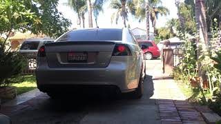 Pontiac G8 GT Straight Pipe Cold Start [upl. by Niriam]