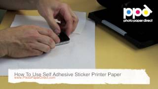 How To Use Self Adhesive Sticker Printer Paper [upl. by Dunseath804]