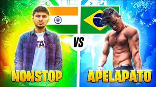 APELAPATO 👽 VS NONSTOP GAMING 🥵  BRAZIL 💕 INDIA nonstopgaminglive  FREE FIRE LIVE [upl. by Attlee99]