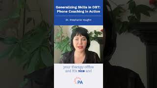 Generalizing Skills in DBT Phone Coaching in Action shorts [upl. by Leeanne]