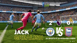 EA SPORTS FC 25 Manchester City vs Ipswich 20 Premier League manager career [upl. by Adrien]