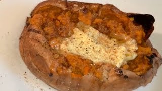 How to make A Baked Sweet Potato [upl. by Erej553]