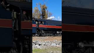 NampW 611 Steam Locomotive Returning From Strasburg train railroad railfan steamlocomotive 611 [upl. by Ahsiadal30]