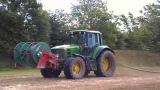 John Deere 6930 Spreading Slurry With Cord Spreader 2012 CoCork [upl. by Yrakcaz]