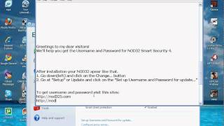 NOD32 antivirus 4 username and password HD by UnlimitedHD [upl. by Nariko]