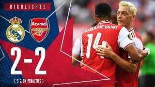 HIGHLIGHTS  Real Madrid 22 Arsenal  32 on penalties  ICC 2019 [upl. by Seidel]