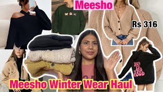 MEESHO Trendy WINTER WEAR Haul 🛍  Starting at Rs 316  Meesho Haul  MEESHO [upl. by Jennilee]