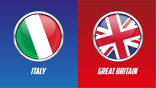 Italy vs Great Britain European Qualifier 2022 [upl. by Solohcin421]