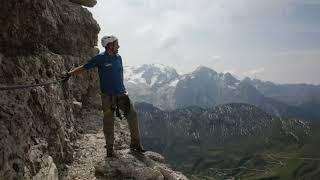 FERRATA CESARE PIAZZETA PIZ BOE 2017 [upl. by Iruahs]