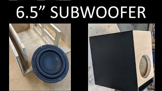 Compact Subwoofer Tang Band W6 Subwoofer Box Build [upl. by Wiedmann]