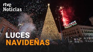 MADRID y BARCELONA encienden las LUCES de NAVIDAD con ESPECTÁCULO de PIROTECNIA y CONCIERTOS  RTVE [upl. by Quintin]