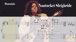 Nantucket Sleighride  Mountain  Guitar Tab [upl. by Neelav517]