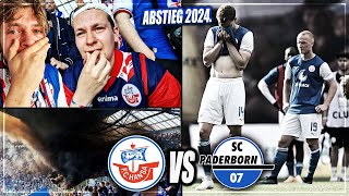 ABSTIEG 2024 Hansa Rostock  Paderborn Stadion Vlog  Pures Drama Chaos amp Ausschreitungen [upl. by Syst665]