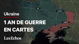 Les grandes étapes de la guerre en Ukraine en cartes [upl. by Duthie]