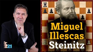 La Inmortal de Steinitz GM Miguel Illescas [upl. by Nimad]