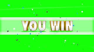 Wii Sports quotYou Winquot HD Green Screen [upl. by Nolyat]