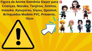 Figura de Anime Demônio Slayer  Nezuko Tanjirou Zenitsu Inosuke Kyoujurou Giyuu PVC15cm [upl. by Kriste117]