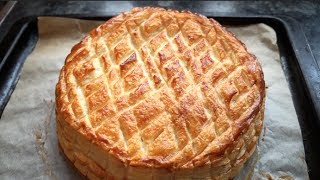 EASY GALETTE DES ROIS Recipe  Sweet Almond Filling  Epiphany Cake [upl. by Tterab55]