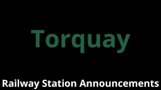 Torquay Railway Station Announcements [upl. by Eissak]