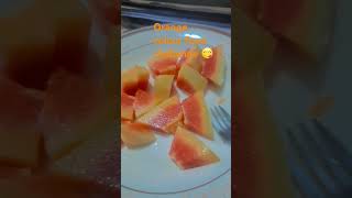 Orange colour food challenge Shorts [upl. by Tull]