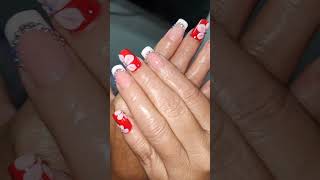 UÃ±as rojas beutifull [upl. by Kalagher]