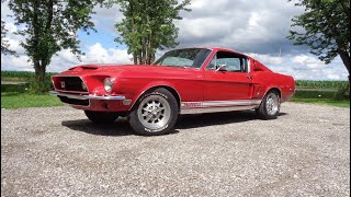 1968 Ford Shelby Mustang GT500KR Coupe 428 CJ 4 Speed in Red amp Ride My Car Story with Lou Costabile [upl. by Jeff]