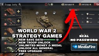 World War 2 Strategy Games MOD APK New Save Data 2024 Unlimited Money [upl. by Dlorad]