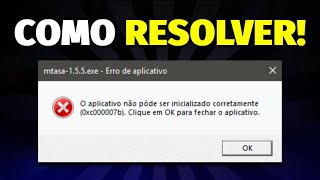 ERRO 0xc000007b0xc00007b  8 SOLUÇÕES PARA RESOLVER O ERRO [upl. by Sivet419]