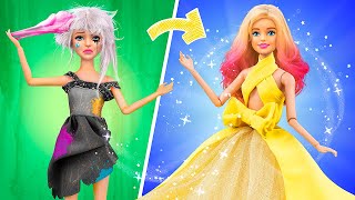 Metamorfozy lalek Barbie Mini Pomysły DIY dla Barbie [upl. by Llerrut]