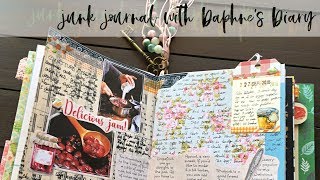 DAPHNES DIARY JOURNALING  Junk Journal with me S1E7  Journaling Process with Magazine [upl. by Waring638]