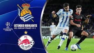 Real Sociedad vs Salzburg Extended Highlights  UCL Group Stage MD 5  CBS Sports Golazo [upl. by Diella]