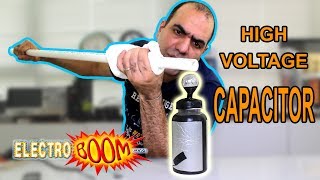 Make a SUPER HIGH VOLTAGE Capacitor [upl. by Oalsinatse600]