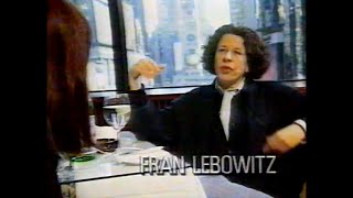 Fran Lebowitz interview Fashion TV [upl. by Crescint]