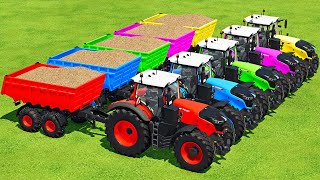 CUT POPLAR LOAD amp MAKE WOOD CHIPS WITH FENDT TRACTORS amp FORAGES  Farming Simulator 22 [upl. by Eilloh240]