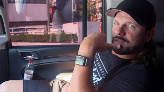 AJ Styles arrives in Brooklyn after getting some important advice from his wife SummerSlam Diary [upl. by Yecad]