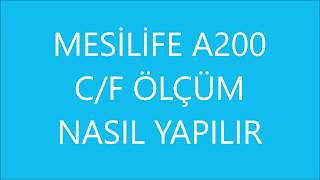 mesilife a200 nasıl kullanılır c f ölçüm CF ölçüm  temassız ateş ölçer [upl. by Halihs]