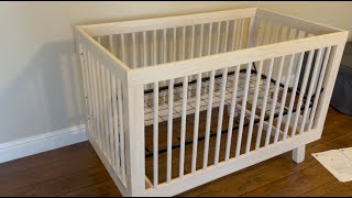 How to Setup Babyletto Hudson 3 in 1 Convertible Crib [upl. by Atews]