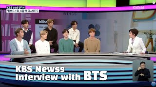 Live KBS News9 Interview with BTS [upl. by Cleopatra]