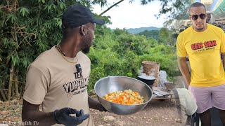 Cabbage amp saltfish w pumpkin rice  feeding the homeless people downtown🇯🇲 [upl. by Florri969]