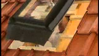 RoofLITE window installation 3  Make an opening in a tile roof for the window [upl. by Lletnwahs]