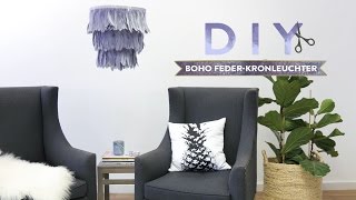 Boho FederKronleuchter  WESTWING DIYTipps [upl. by Bright]