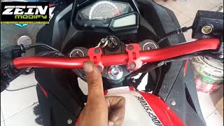 PEMASANGAN STANG FATBAR NINJA 250 FI [upl. by Oicirtap]