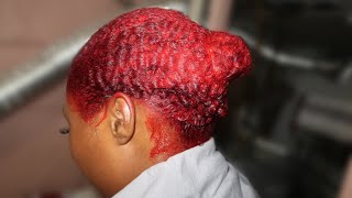 DYING HAIR RED USING LOREAL HICOLOR HILIGHTS  DETAILED [upl. by Apeed866]